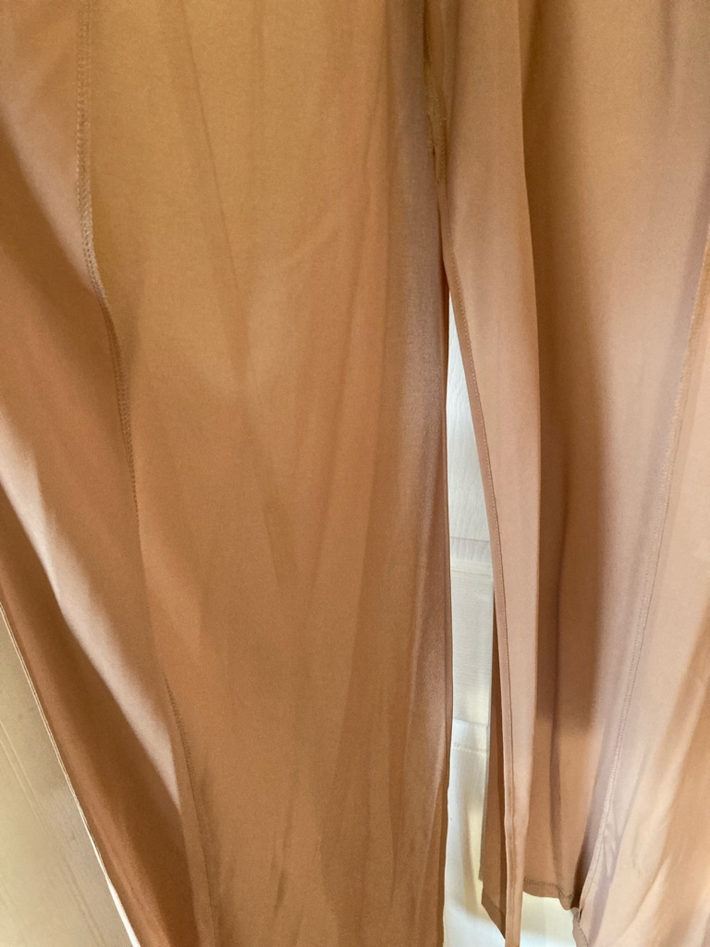 naked wardrobe blush tan sheer duster vest - Picture 5 of 8
